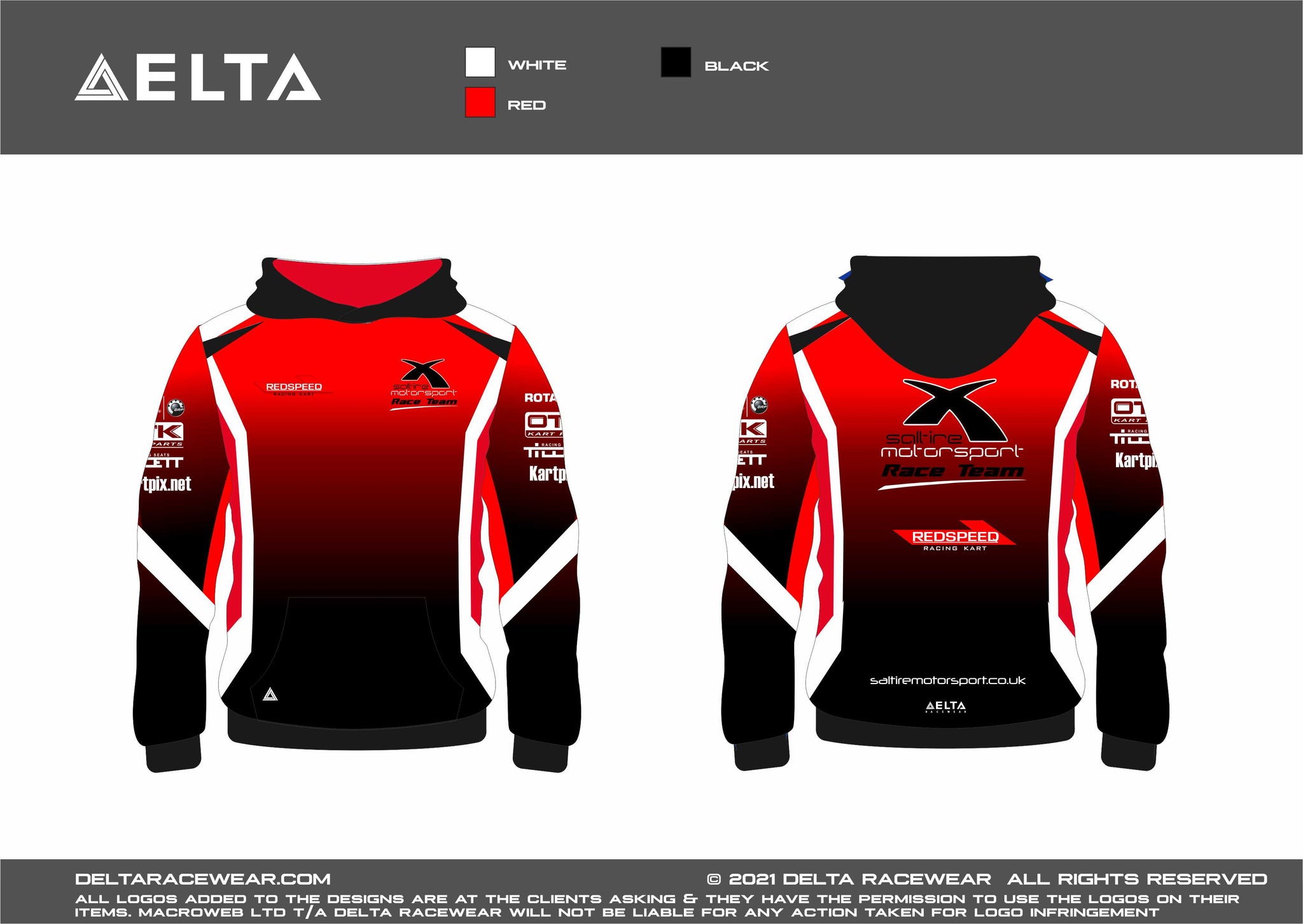 Saltire Motorsport Sublimated Women's Hoodie