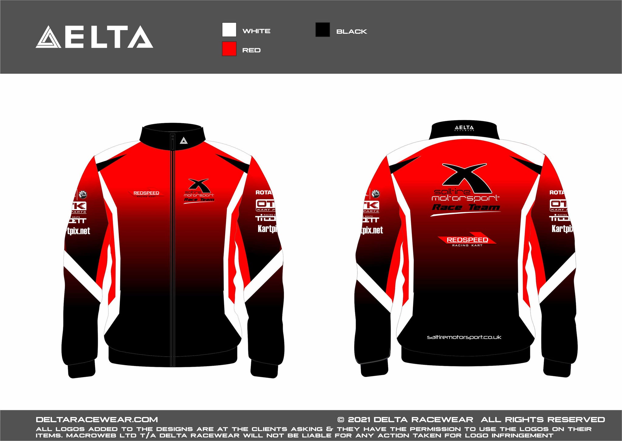 Saltire Motorsport Sublimated Men's Track Top