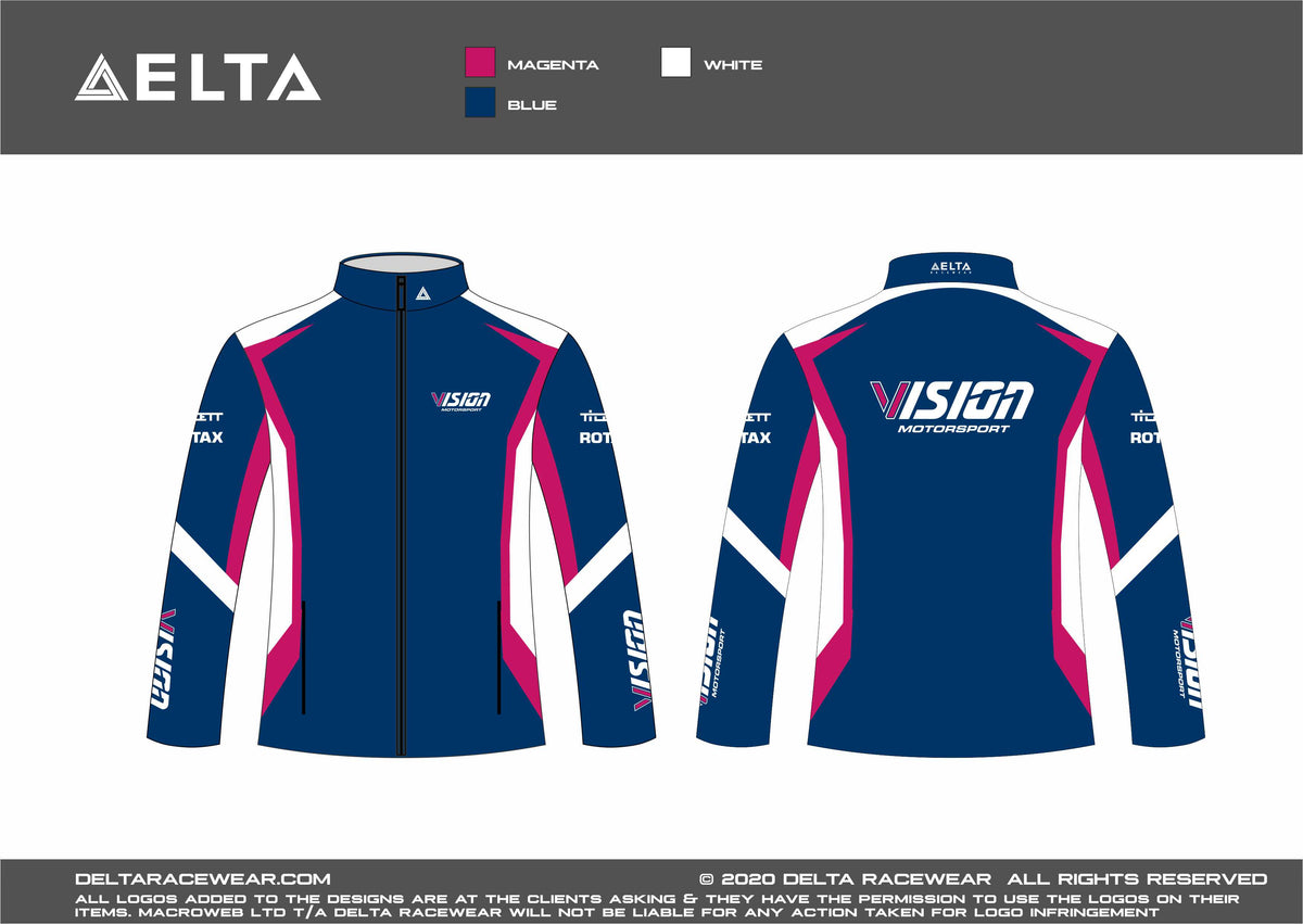 Vision Motorsport Men's Softshell Jacket – Delta Racewear