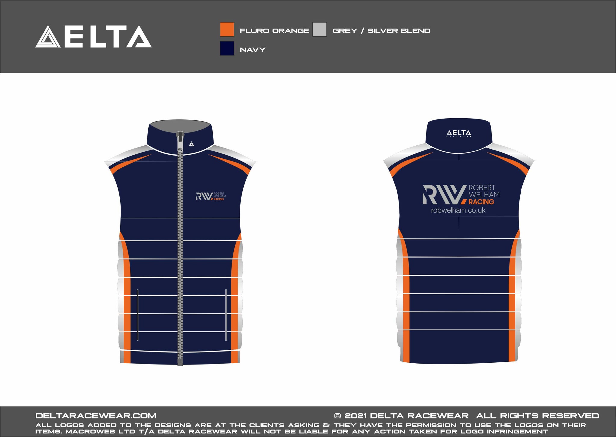 Robert Welham Racing Sublimated Bodywarmer