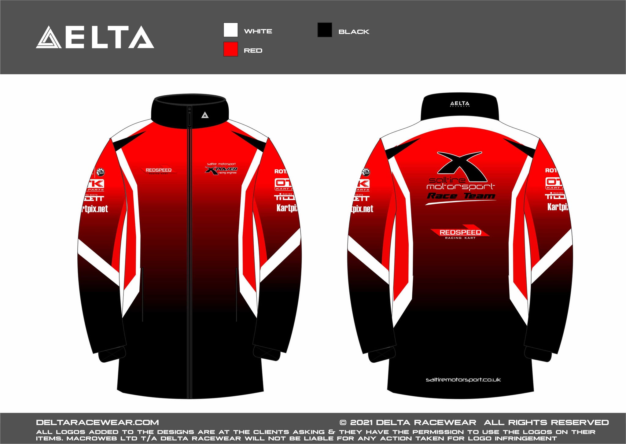 Saltire Motorsport Sublimated Kid's Winter Coat