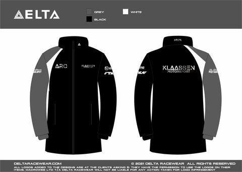 Klaassen Motorsport Sublimated Men's Winter Coat
