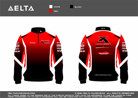 Saltire Motorsport Sublimated Women's Zip Neck Track Top